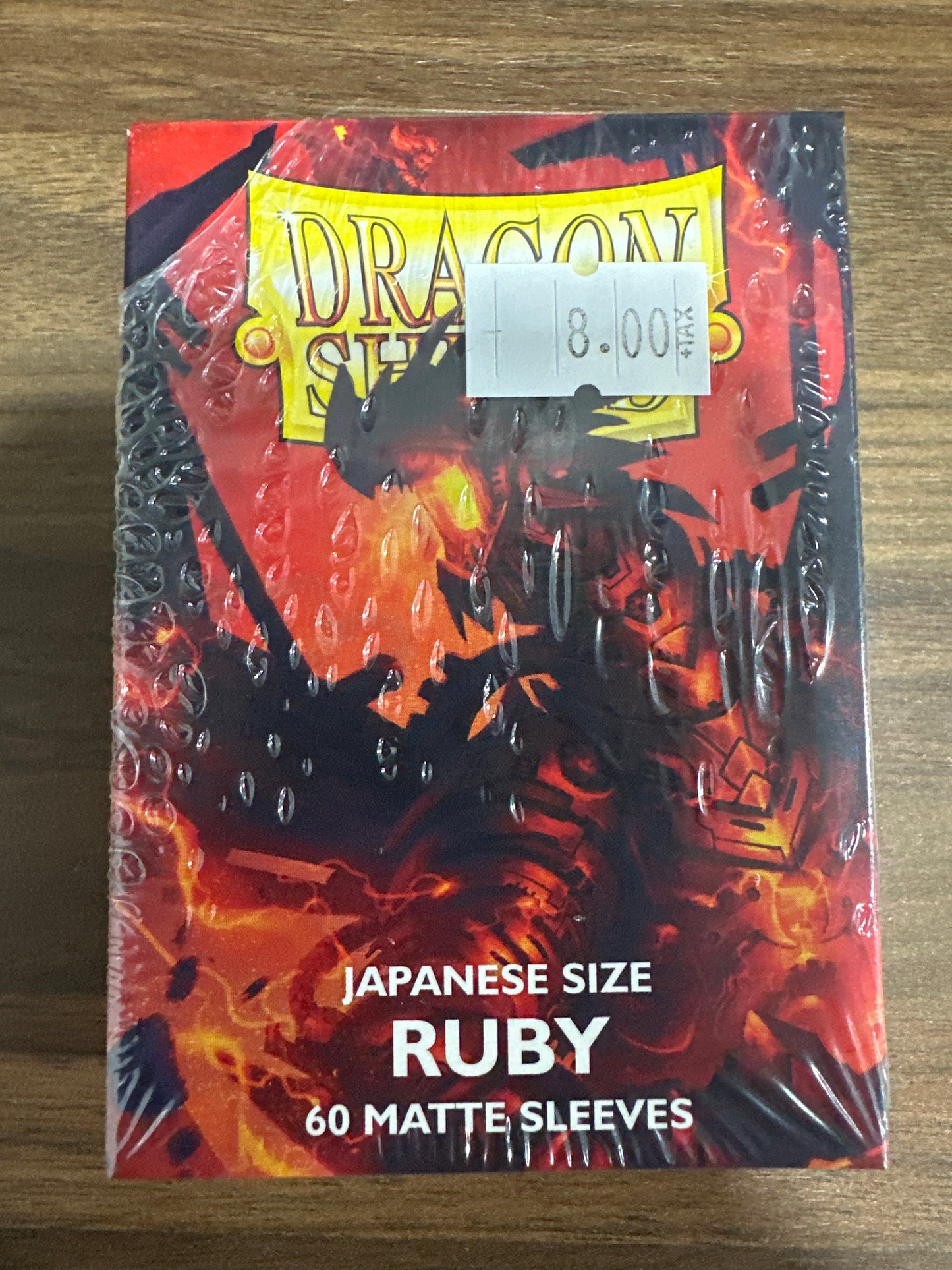 Dragon Shield Ruby Sized Sleeves Matte