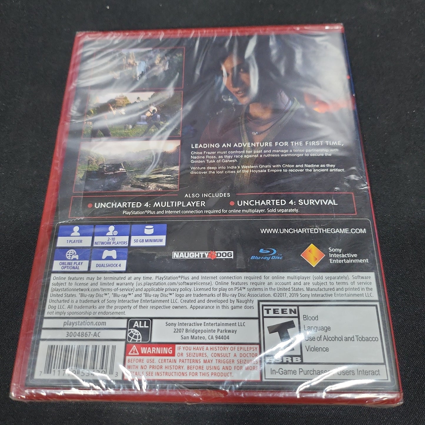 Uncharted the lost legacy playstation hits ps4