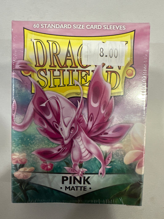 Pink 60Ct Matte Sleeves Dragon Shield