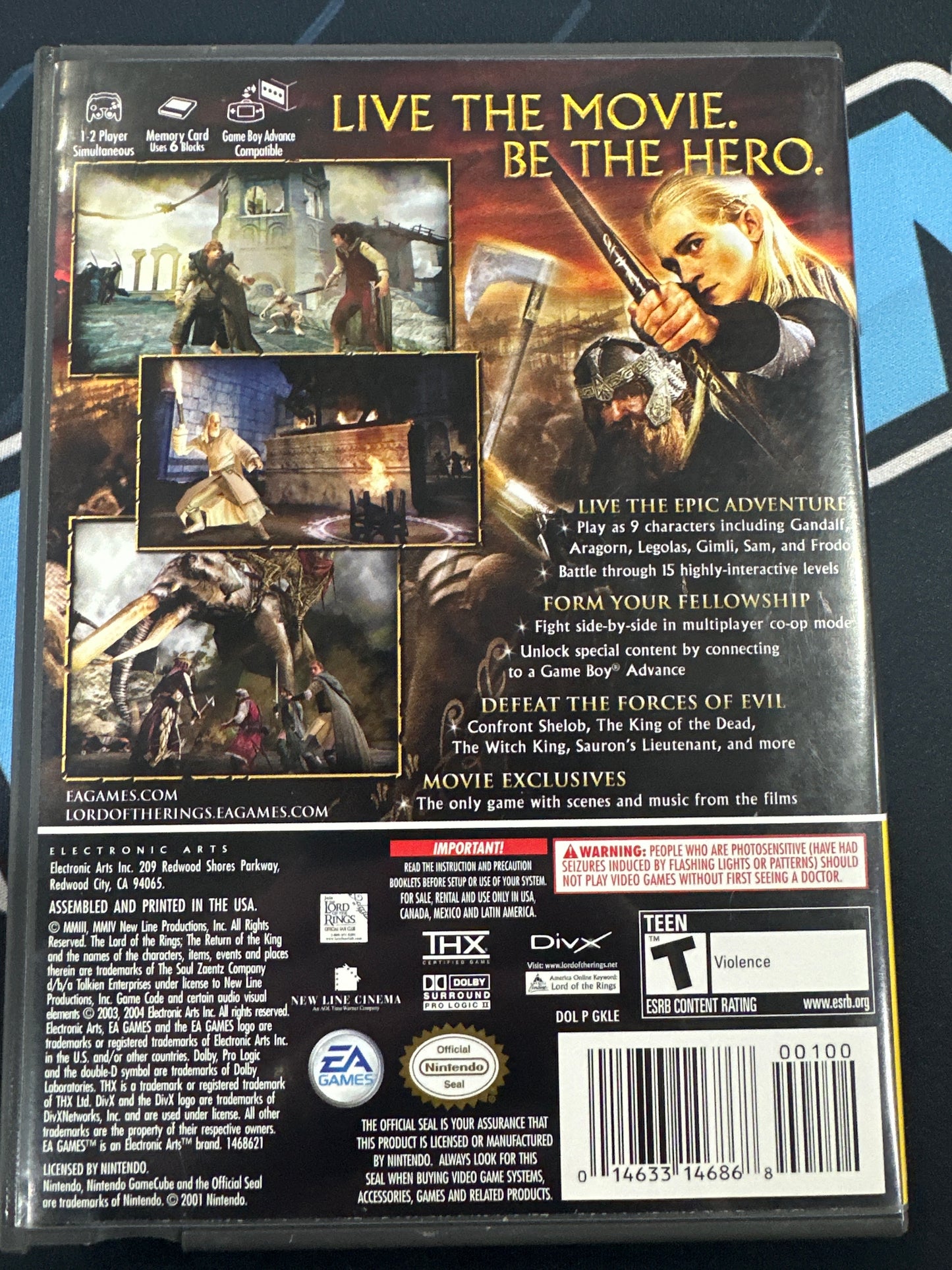 The Lord Of The Rings The Return Of The King Players Choice