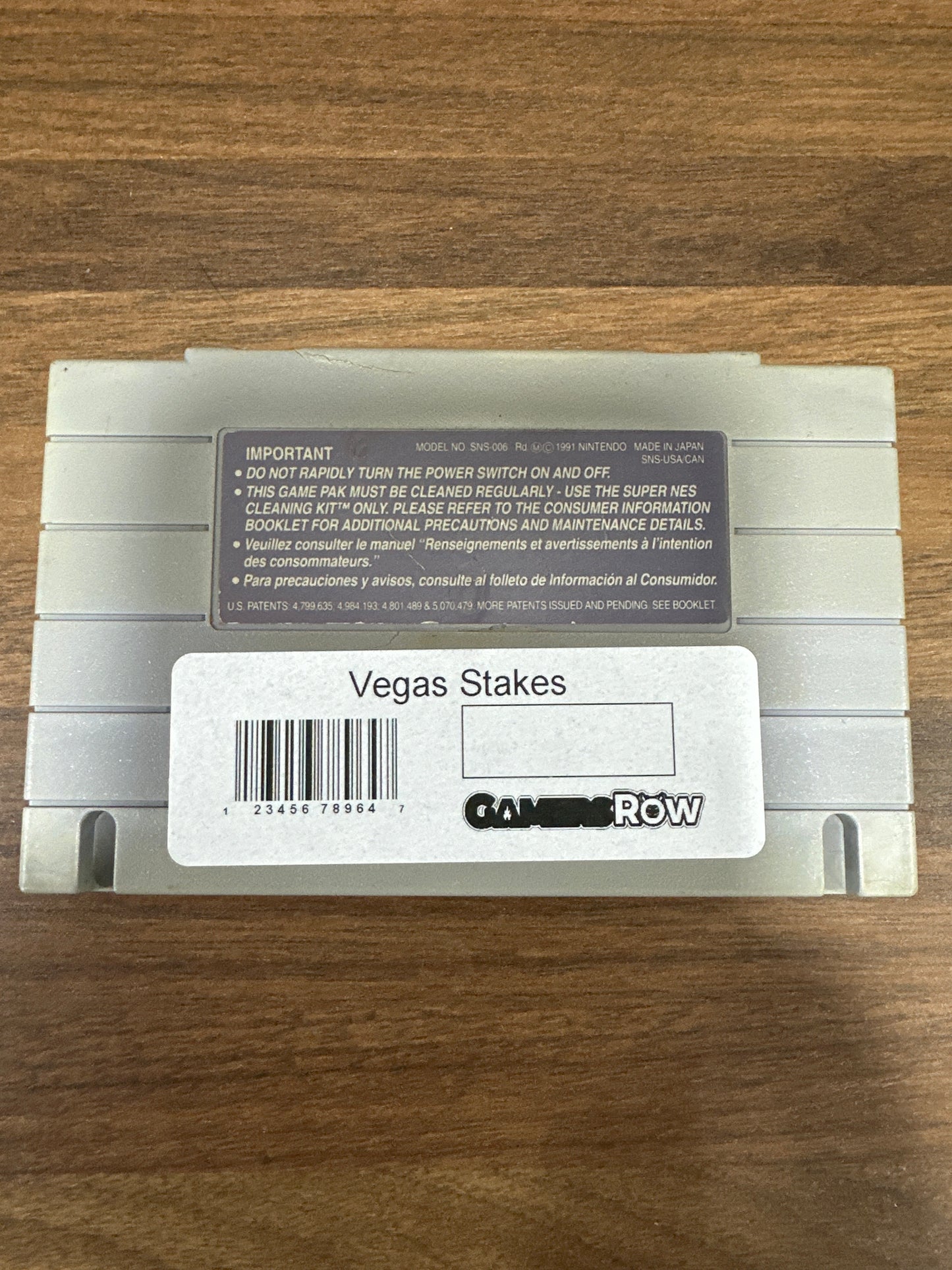 Vegas Stakes Cosmetic Flaws