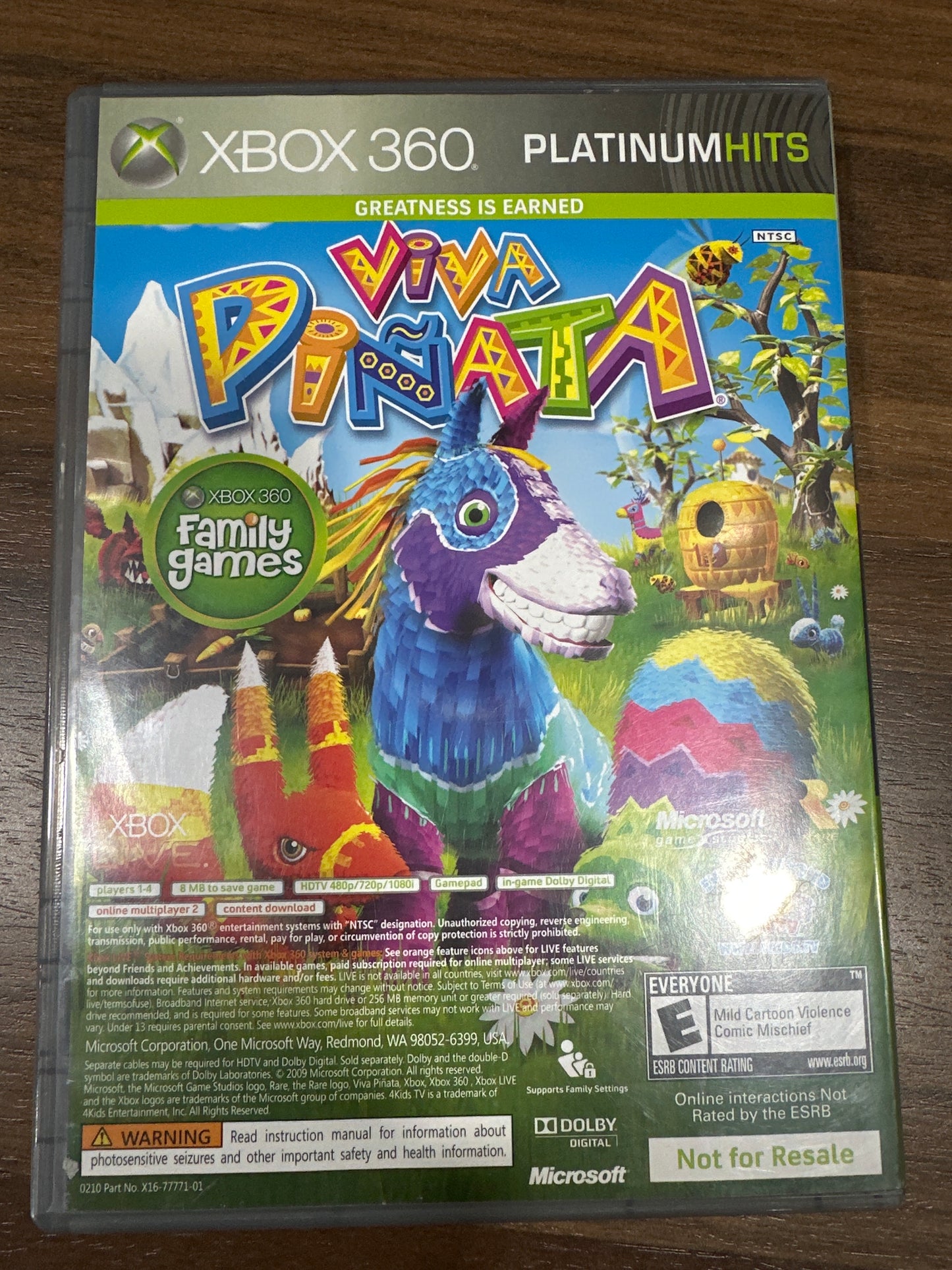 Banjo Kazooie Nuts And Bolt / Viva Piñata Platinum Hits dual Pack Not For Resale
