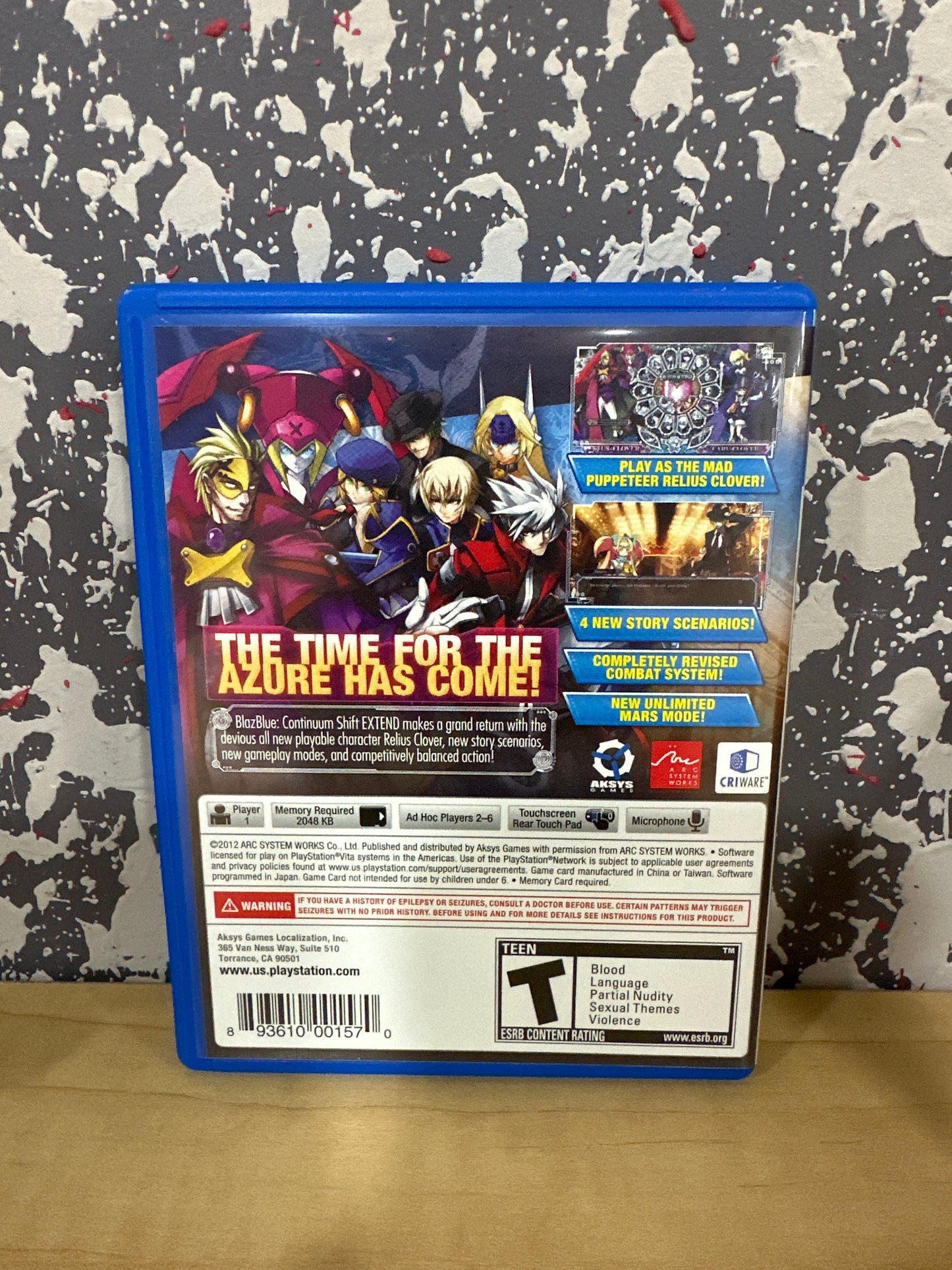 Blazblue Continuum Shift Extend Vita