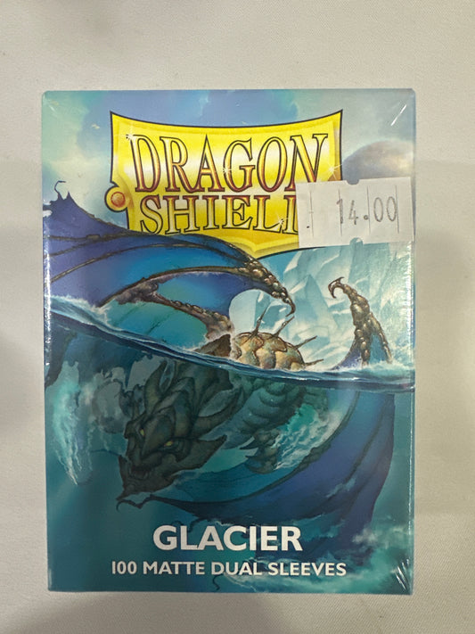 Glacier Matte Dual Sleeves 100Ct Dragon Shield