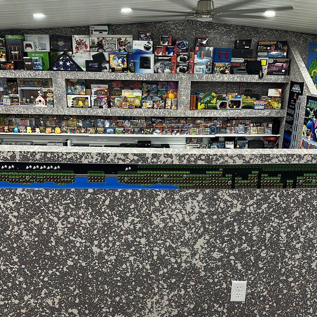 Contra NES Level 1 Tapestry 6”x4’