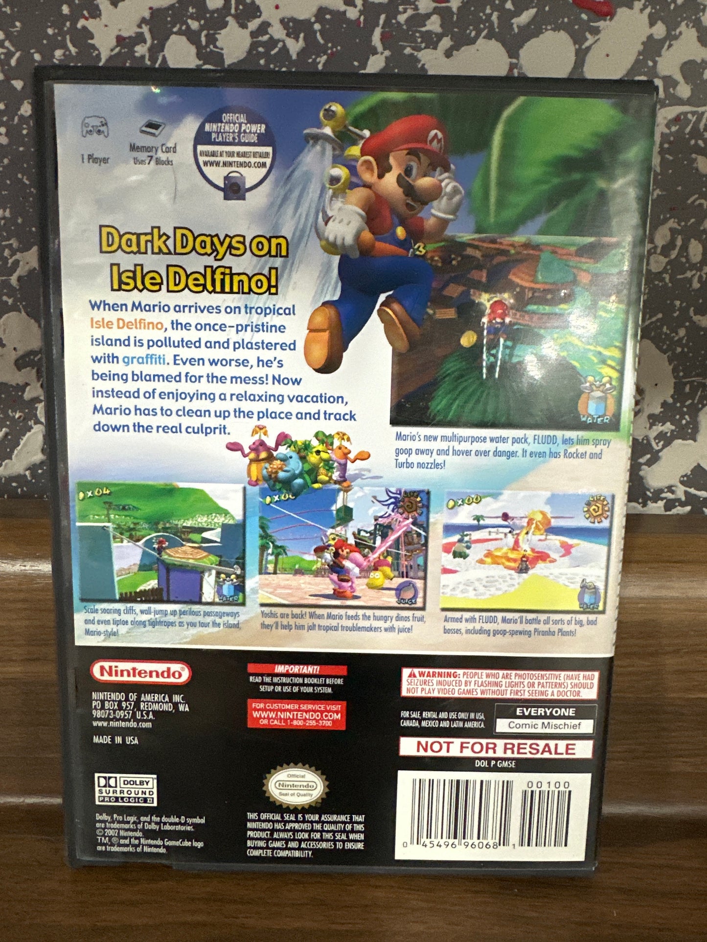 Super Mario Sunshine Not For Resale
