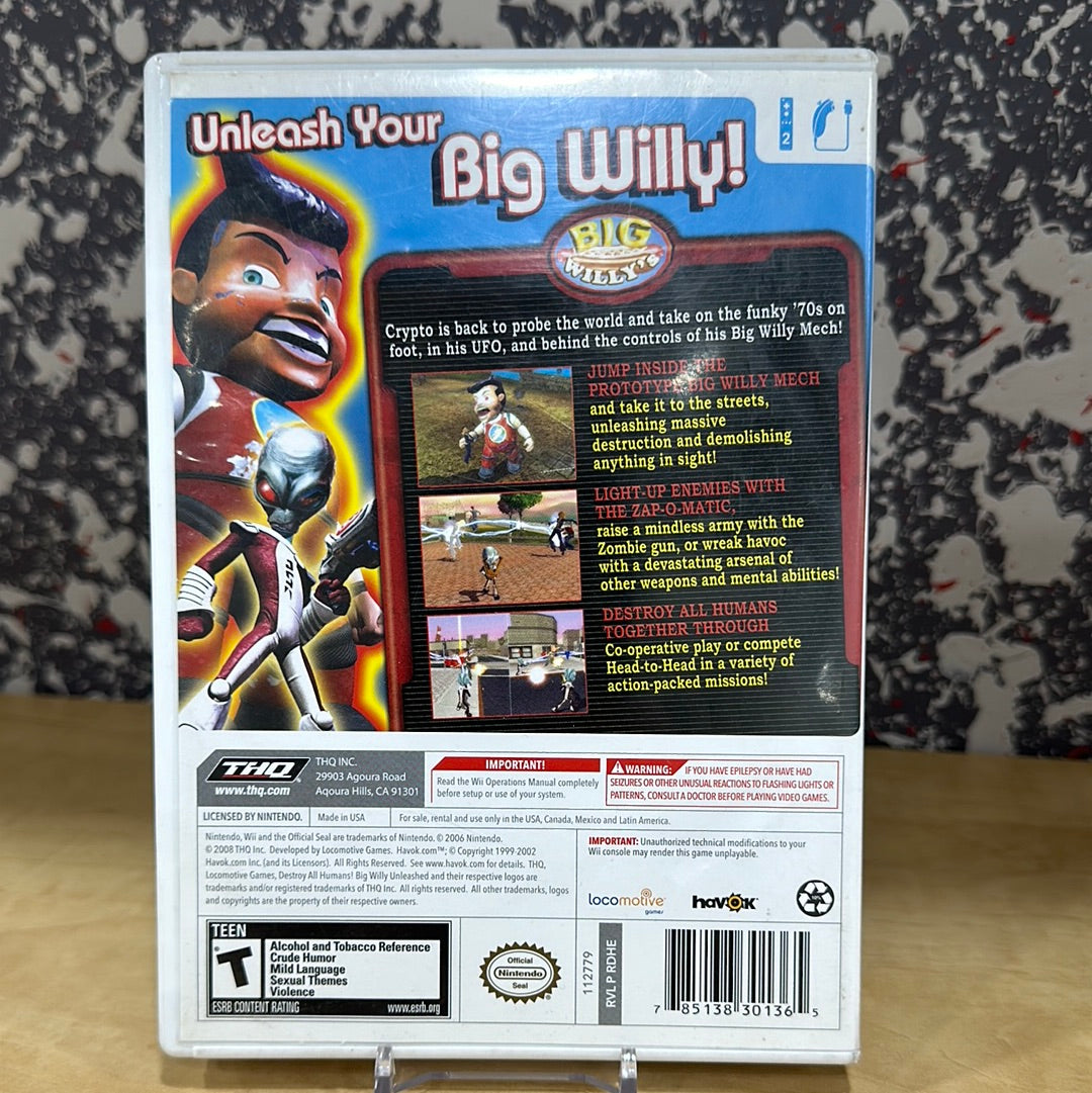 Destroy All Humans Big Willy Unleashed