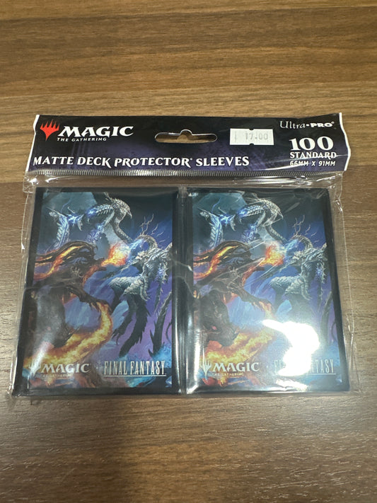 MTG Final Fantasy Deck Protector Sleeves Ifrit and Bahamut