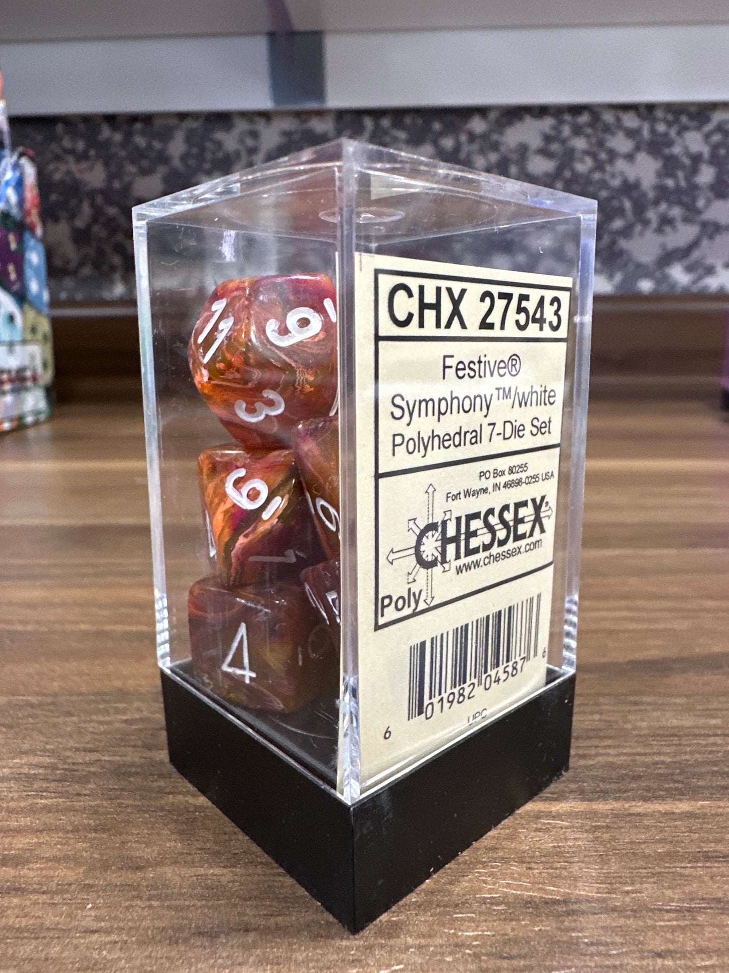 Festive Symphony W/white Polyhedral 7 Die Set