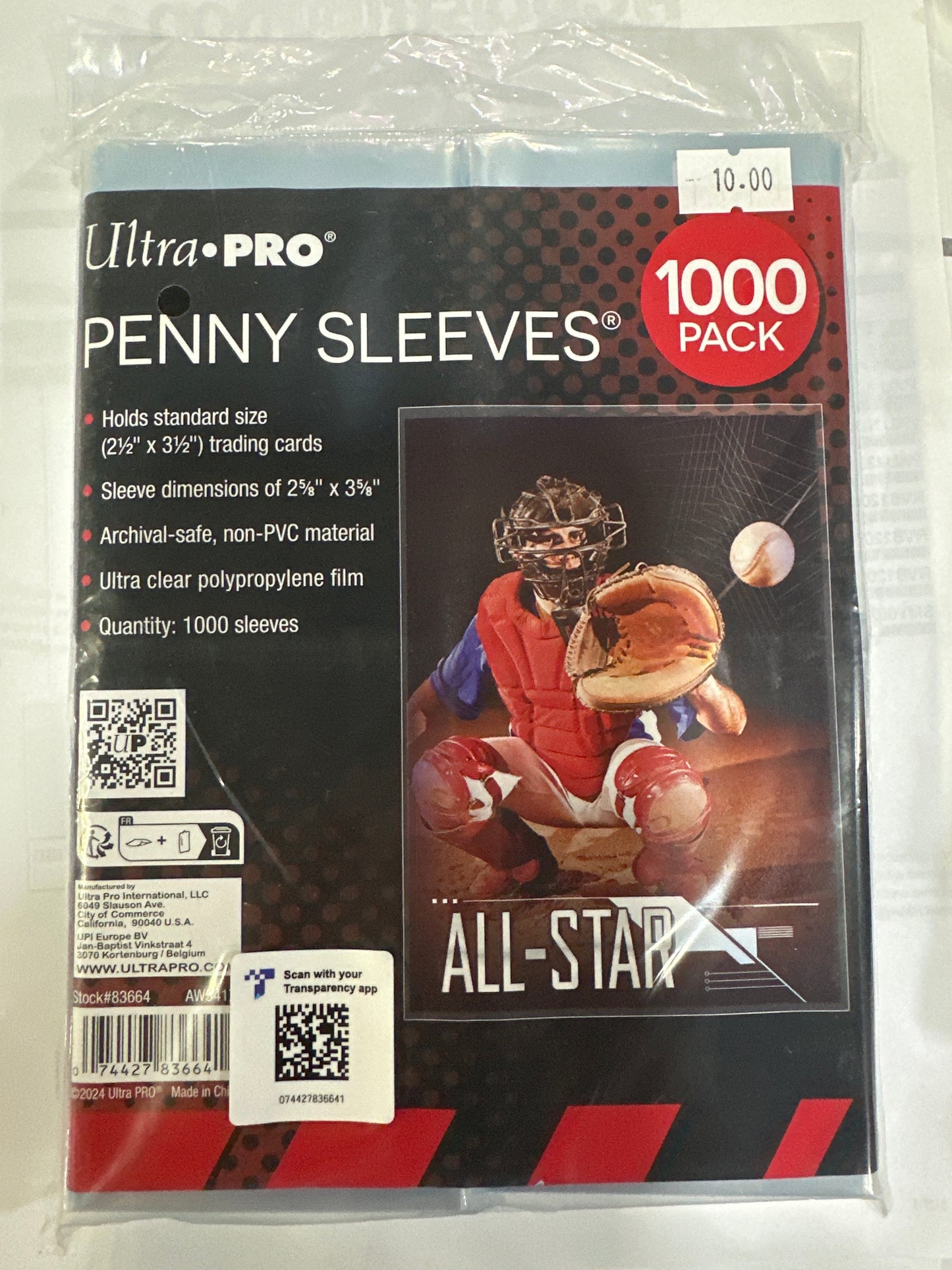 1000 Penny Sleeves