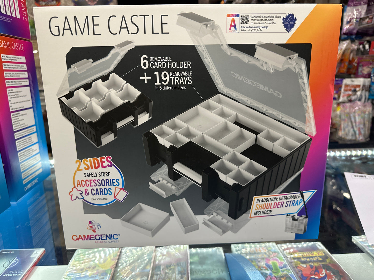 Black White Clear Teal Game Castle