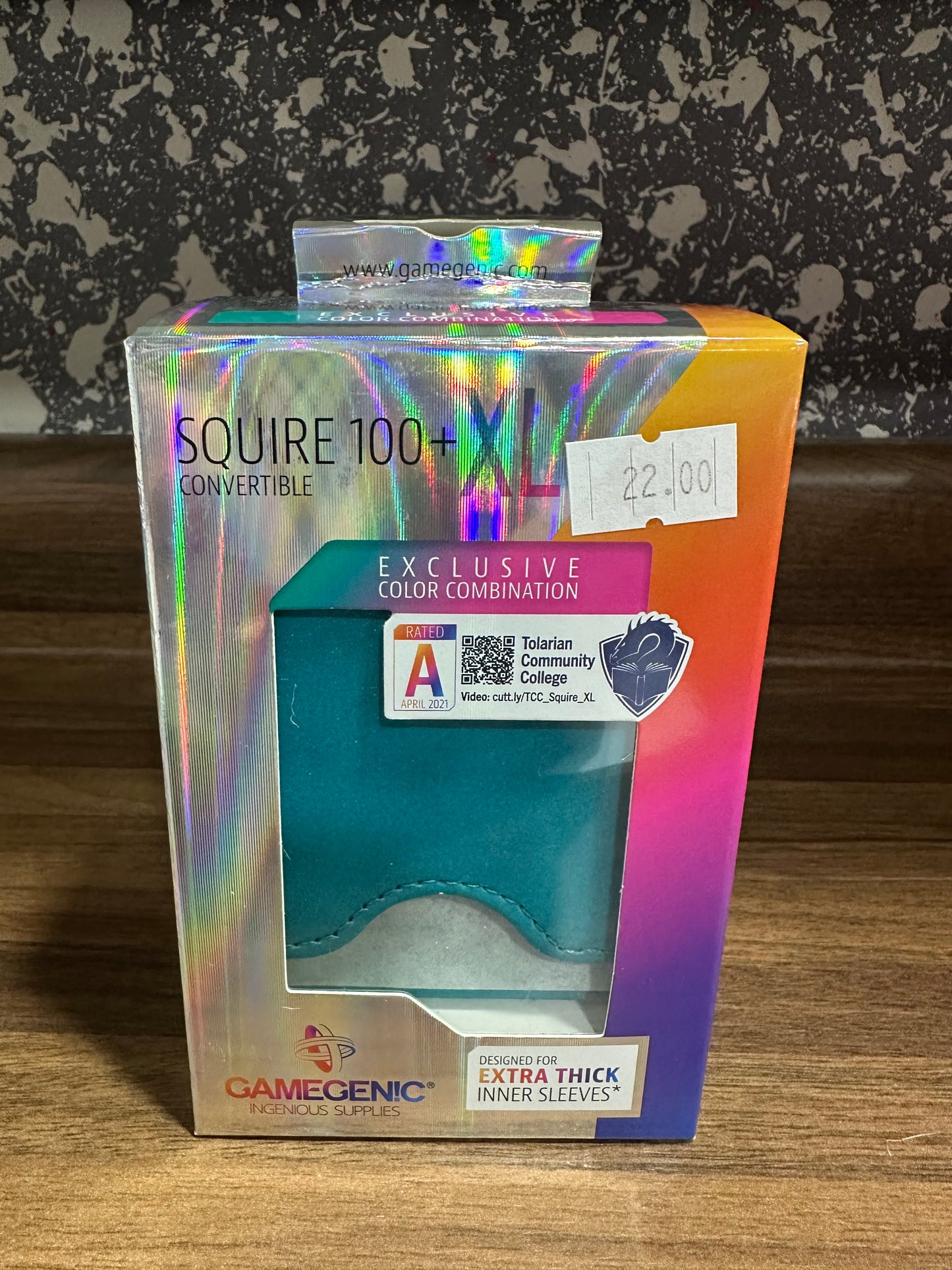 Squire 100+ XL Deck Box Teal/Pink