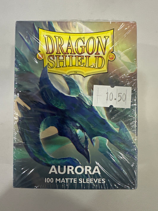 Aurora 100 Ct Matte Standard Size Sleeves Dragon Shield