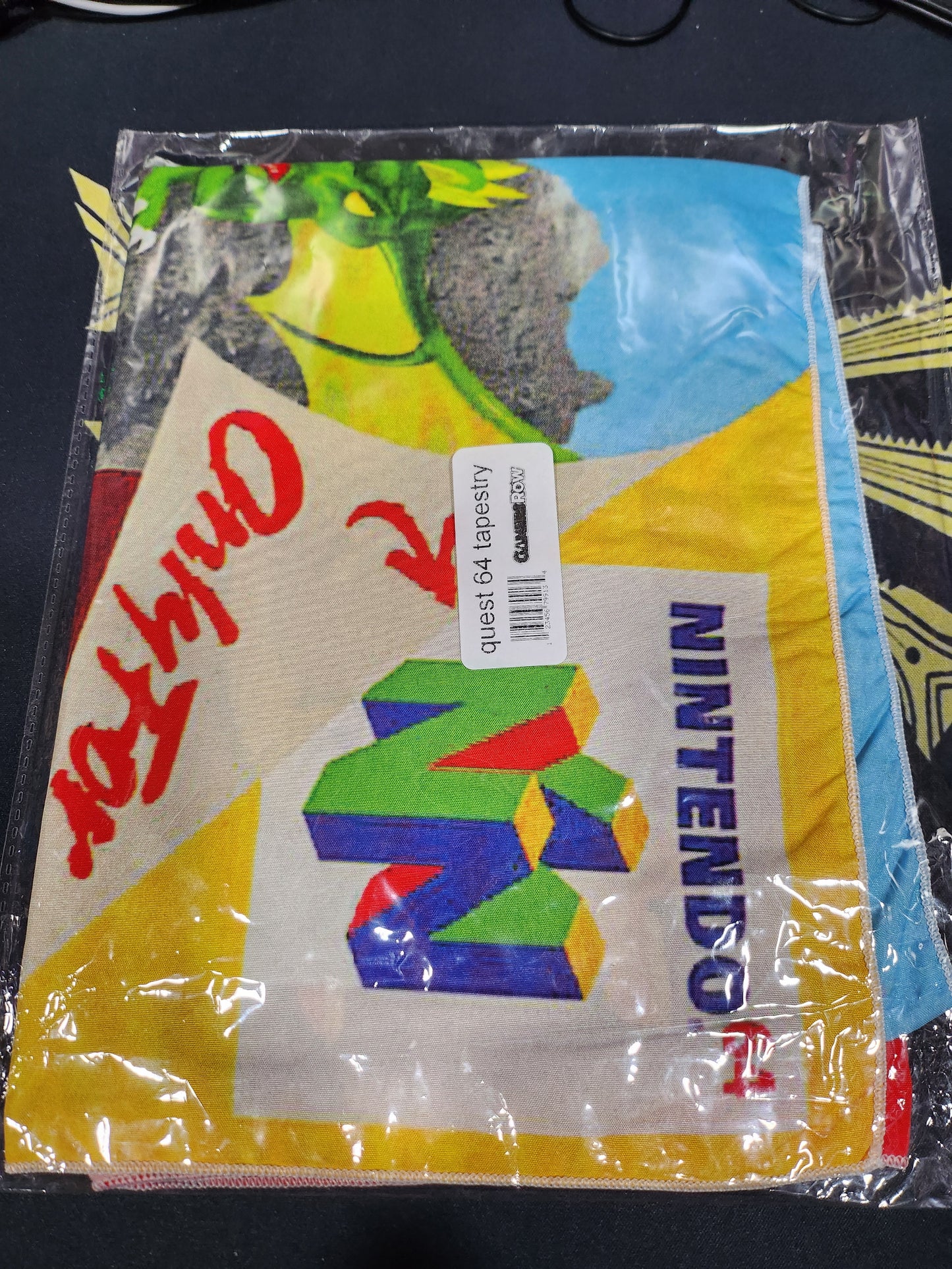 Quest 64 box art tapestry