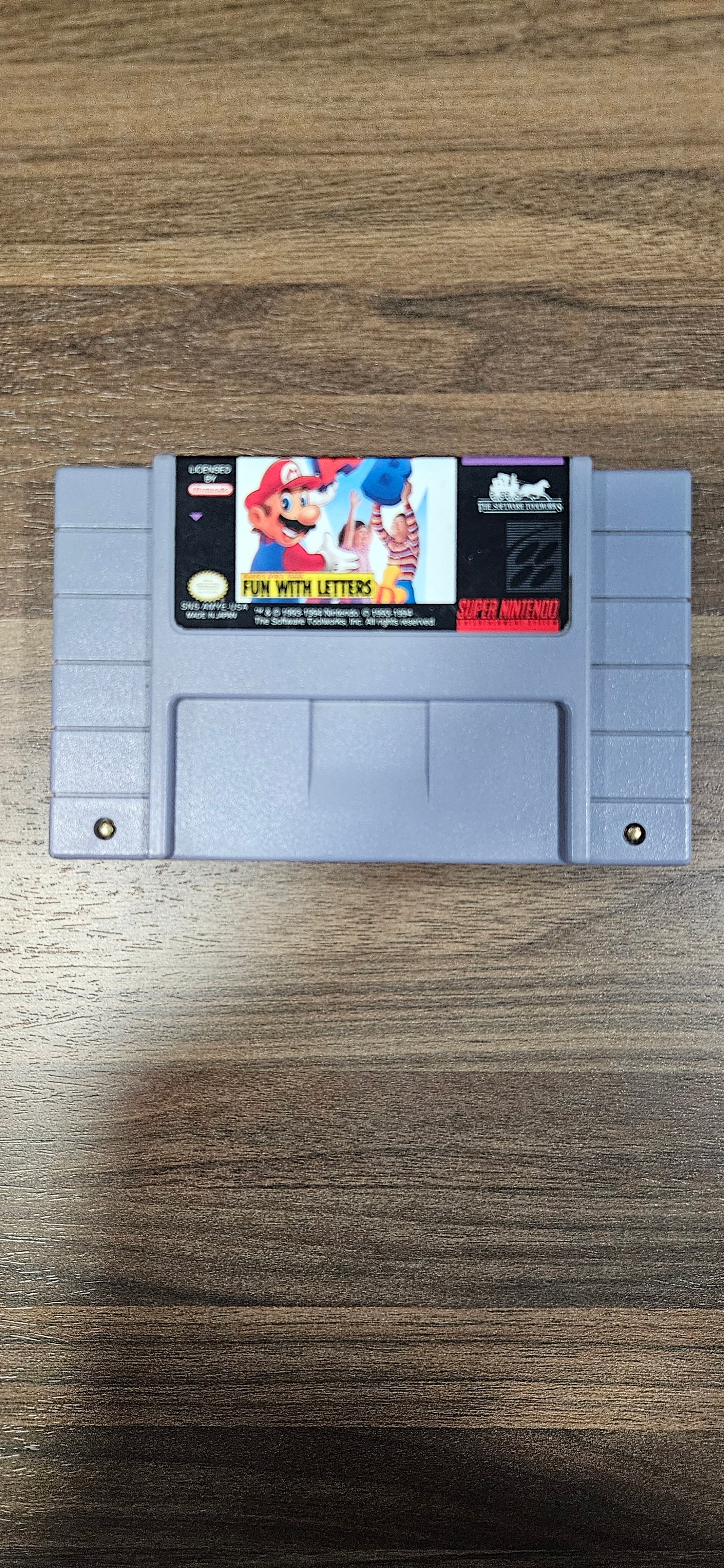 Mario's Early Years Fun With Letters SNES