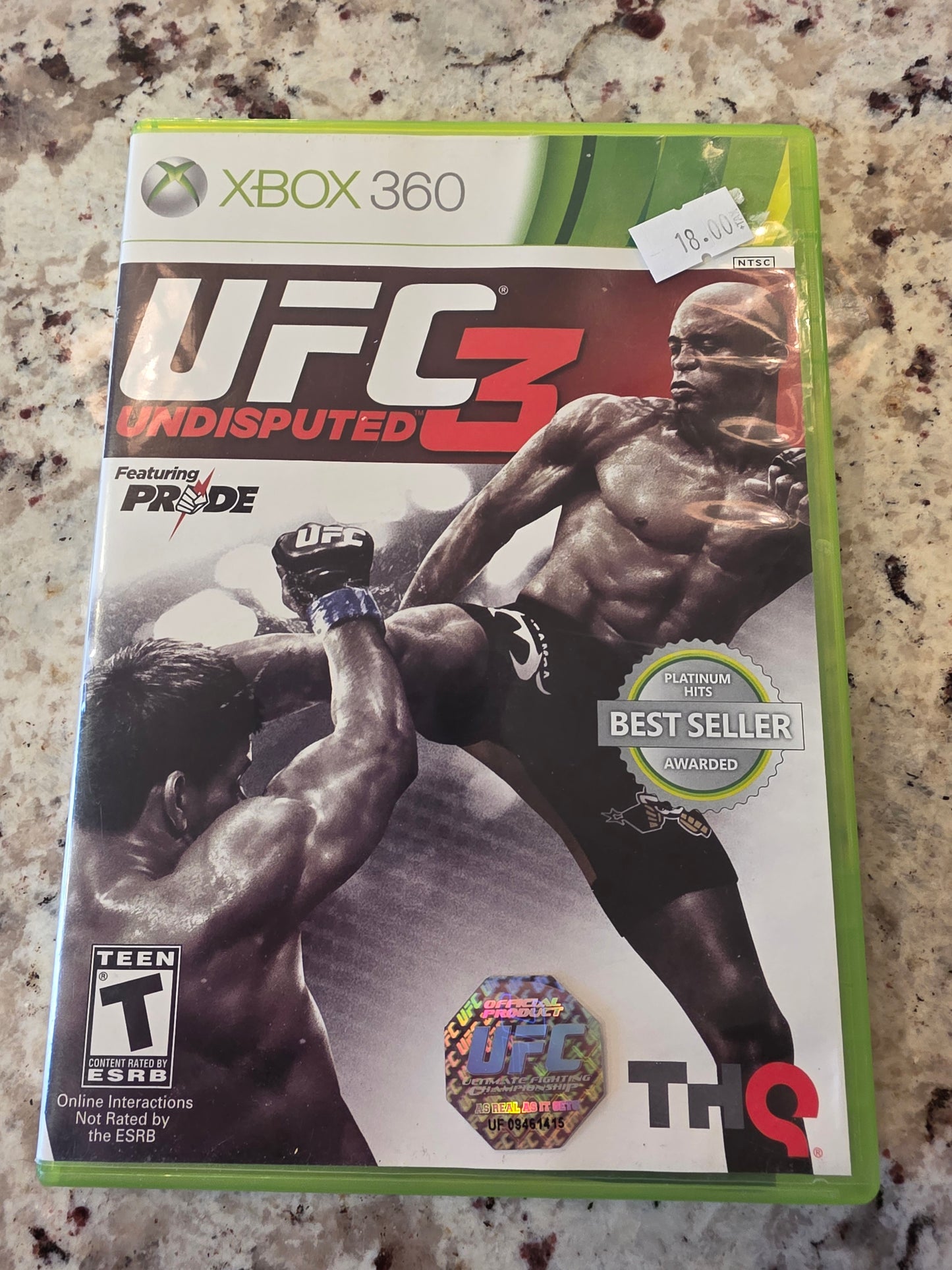 Ufc 3 undisputed xbox 360