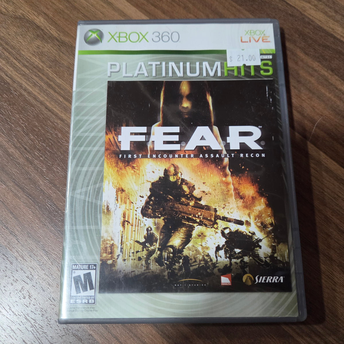 FEAR First encounter Assult Recon Platinum Hits