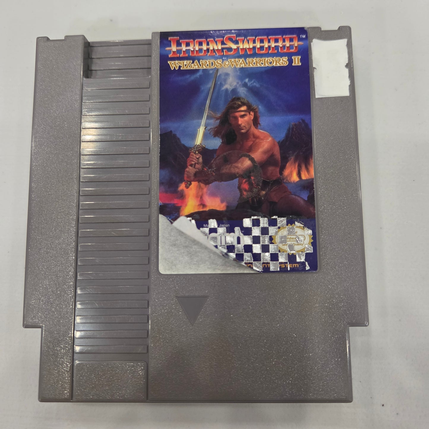 Iron Sword Wizards &Warriors 2 NES cosmetic flaws