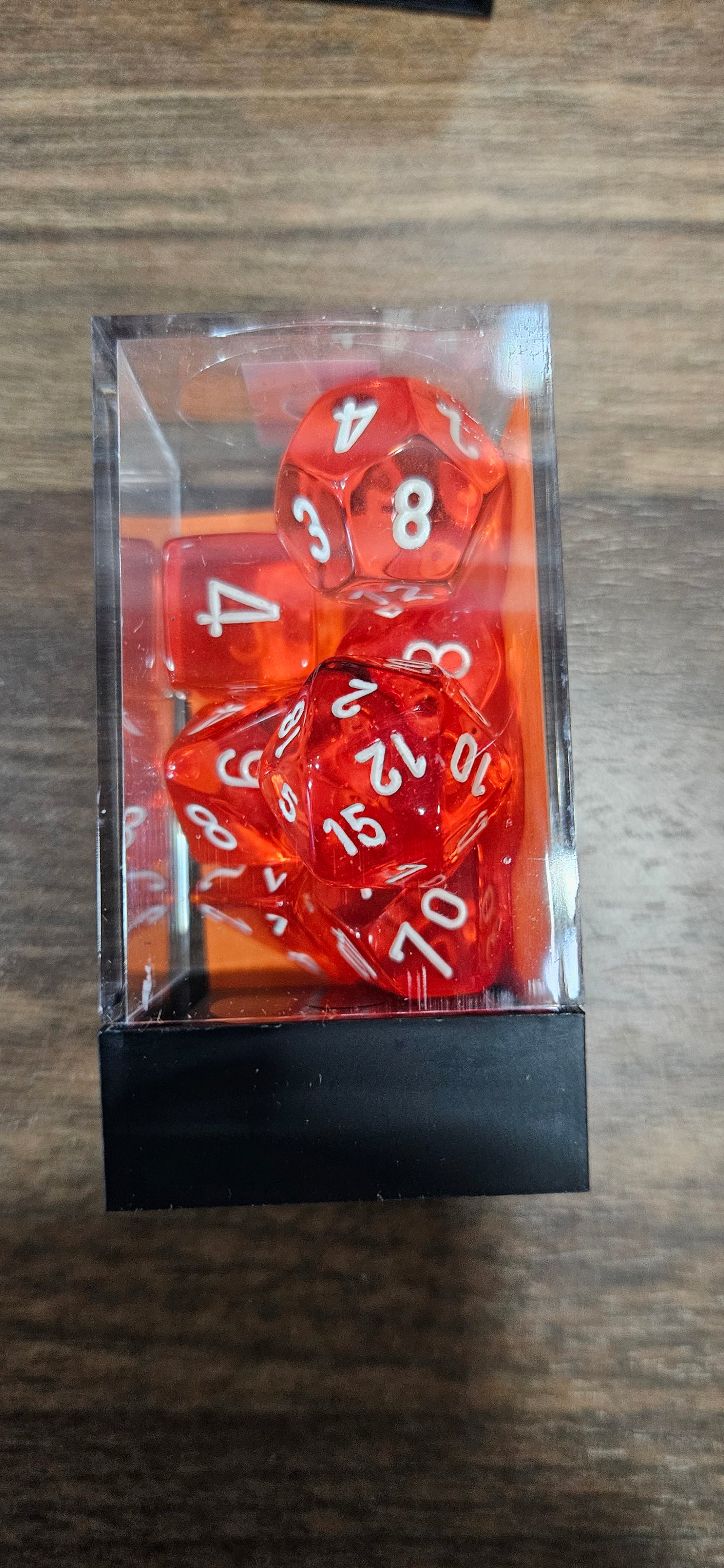 Orange Translucent 7-Die Set