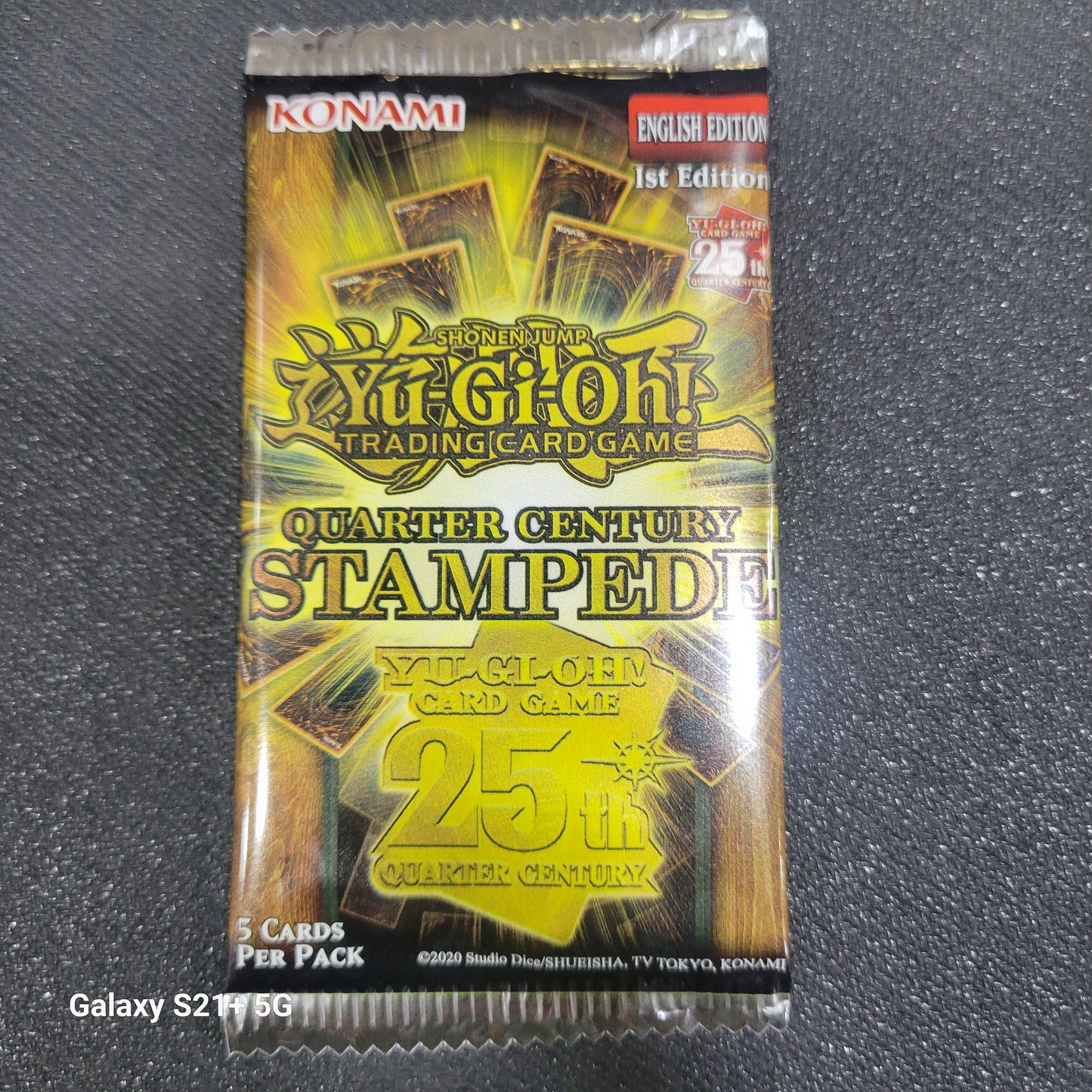 Shonen jump Yu-Gi-Oh Quarter century stampede single pack