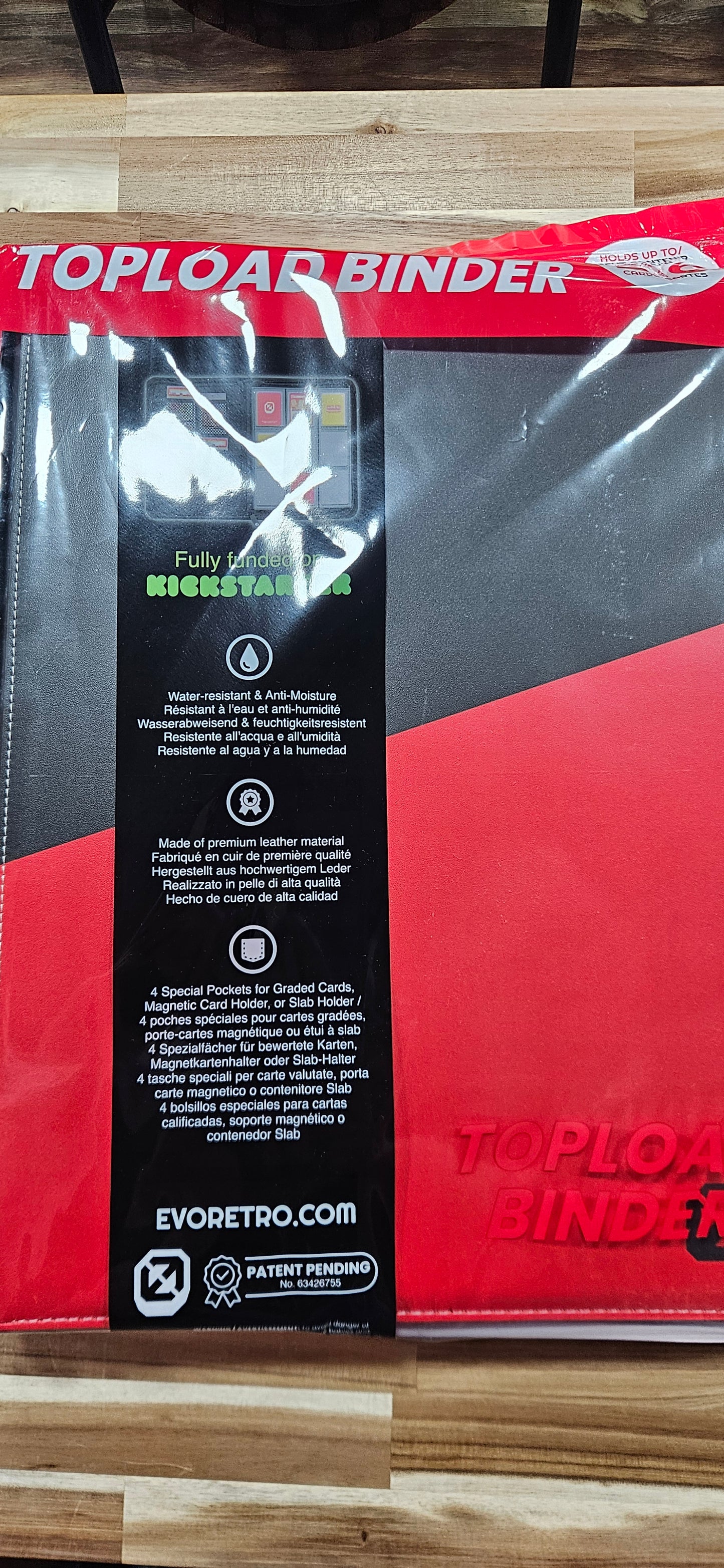 Red/Black Top Loader Binder