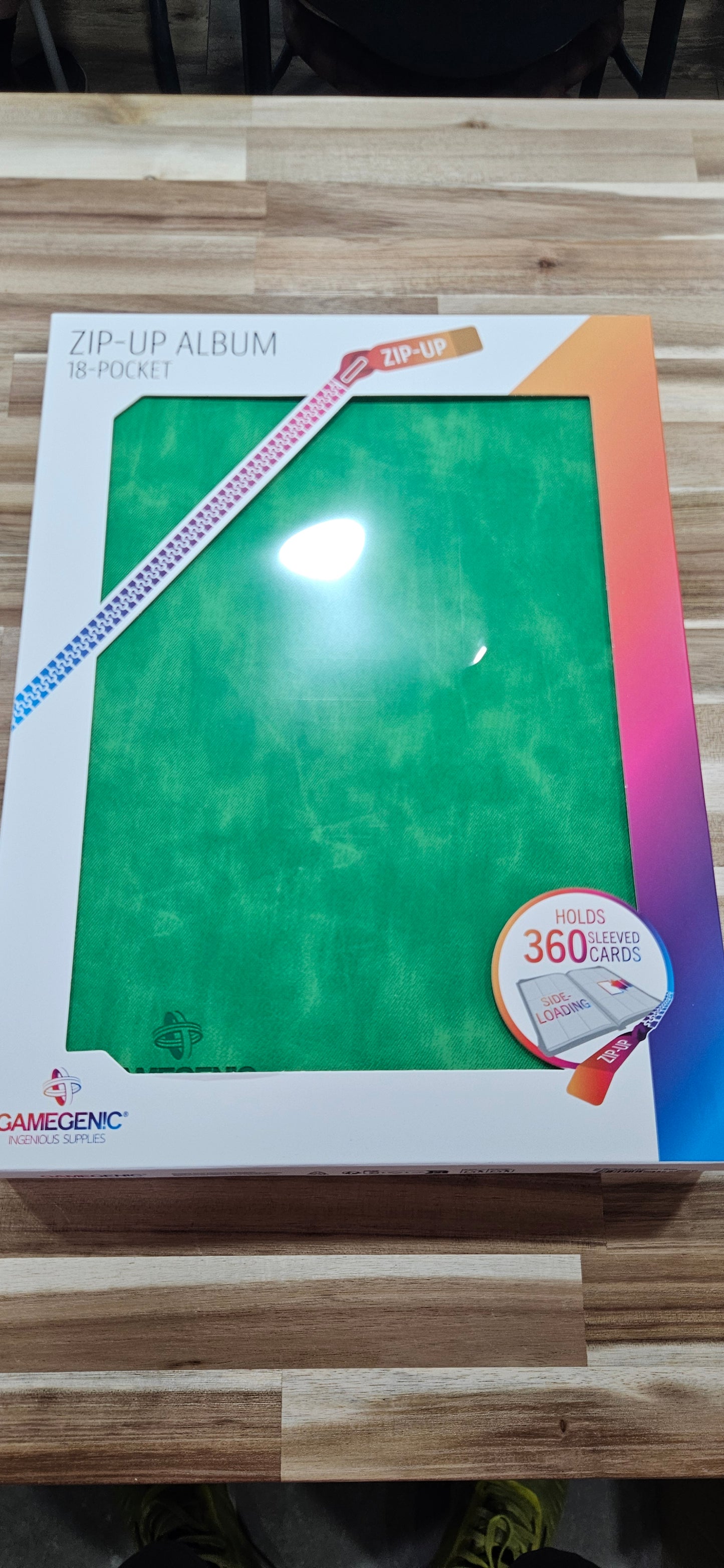 Gamegenics 18 Pocket Binder Green