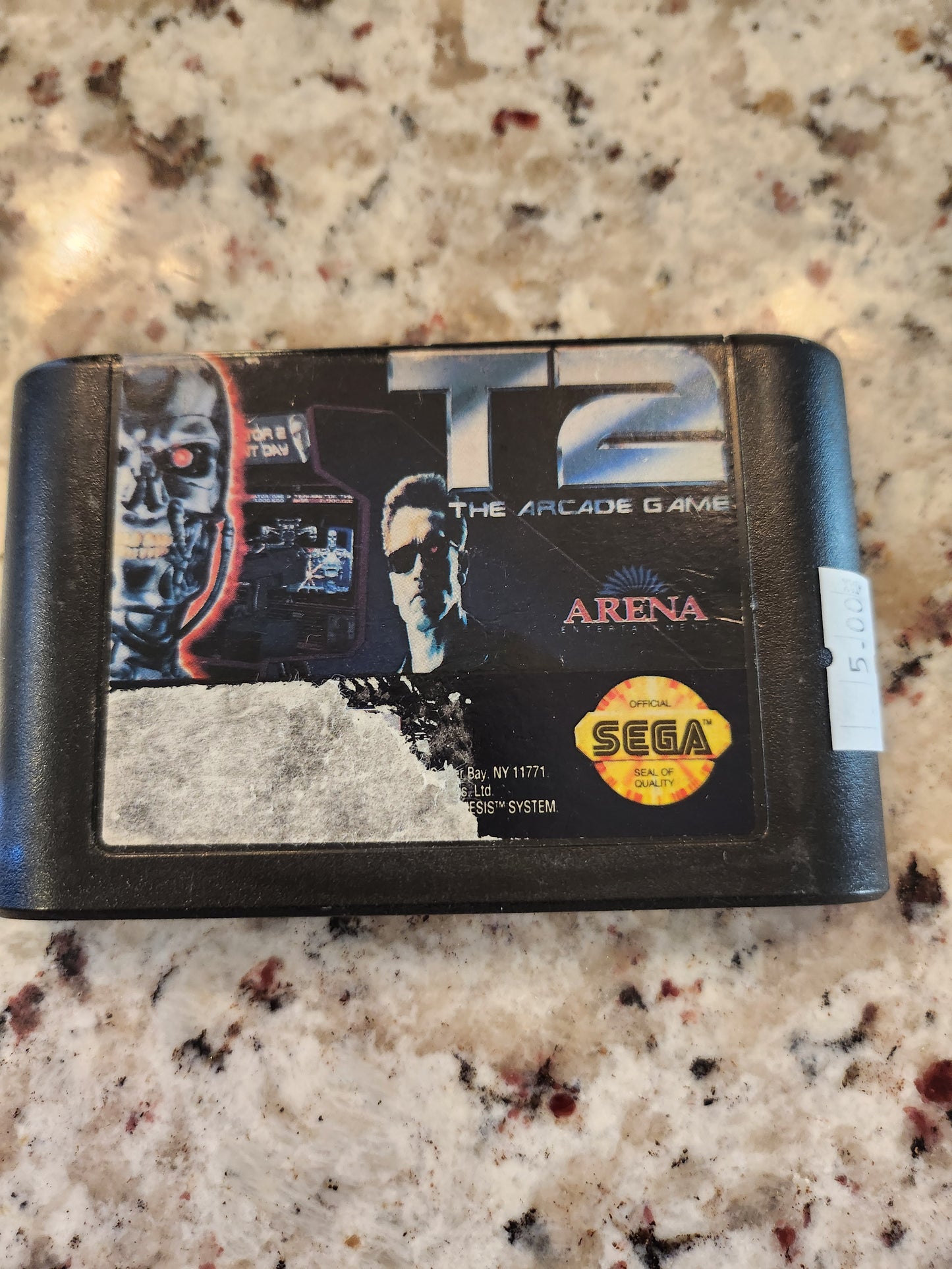 T2 the arcade game Cosmetic Flaws