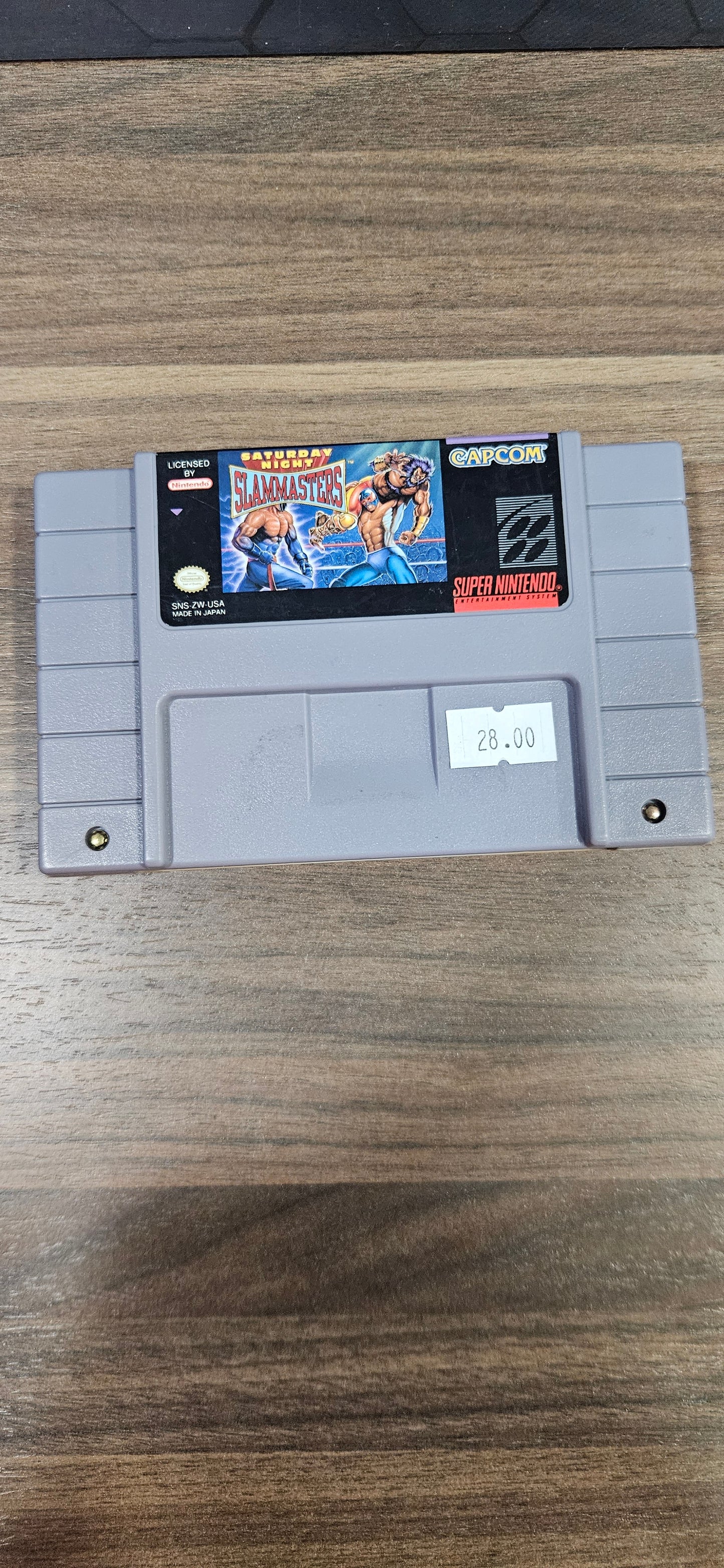 Saturday Night Slam Masters SNES Cosmetic flaws