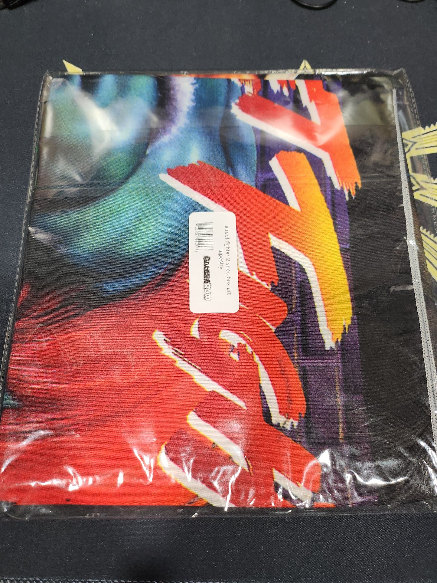 Street fighter 2 snes box art tapestry