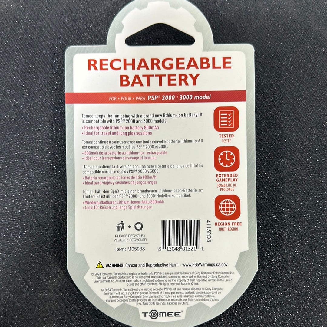 Tomee Rechargeable Battery for PSP