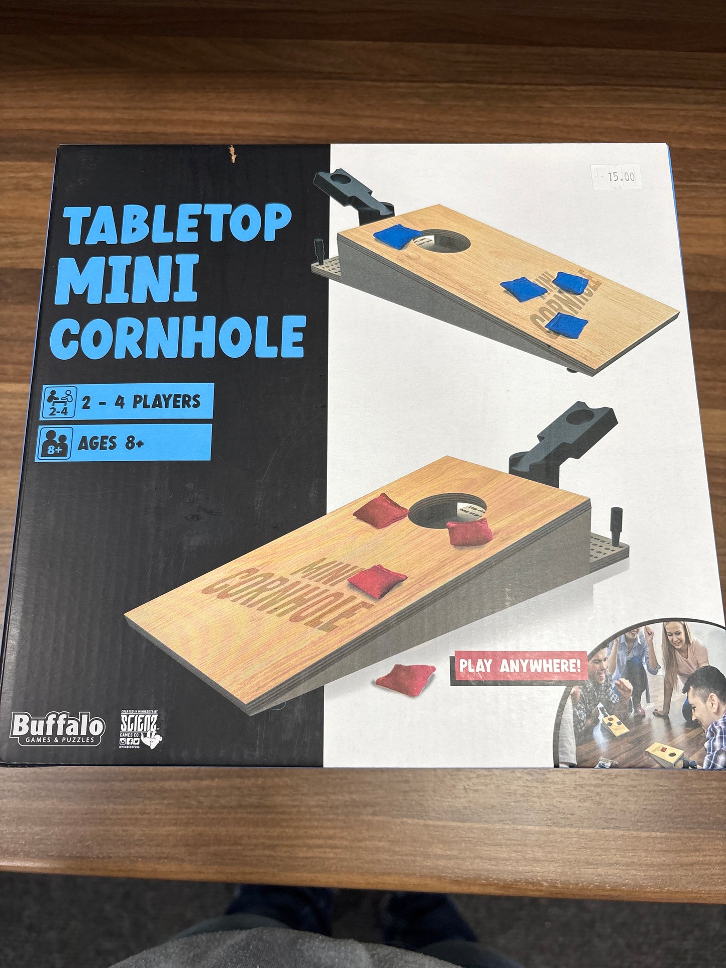 Tabletop mini cornhole