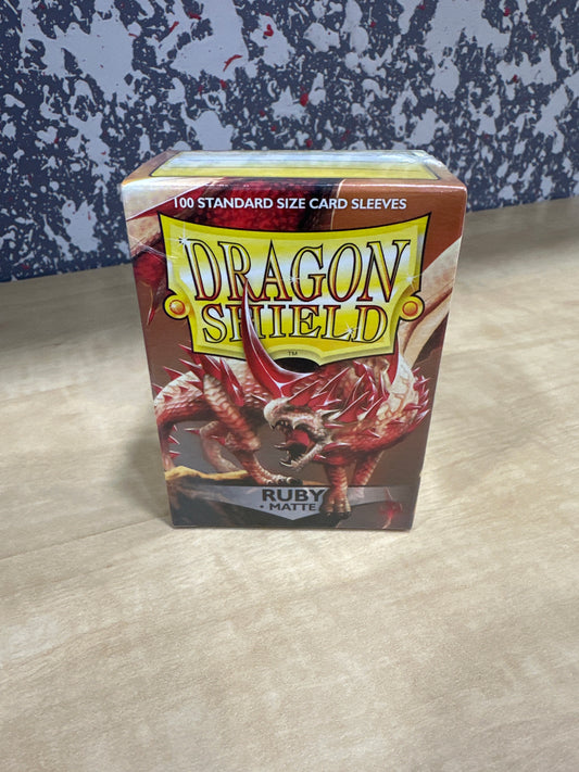 Dragon Shield Ruby Matte Sleeves 100 CT