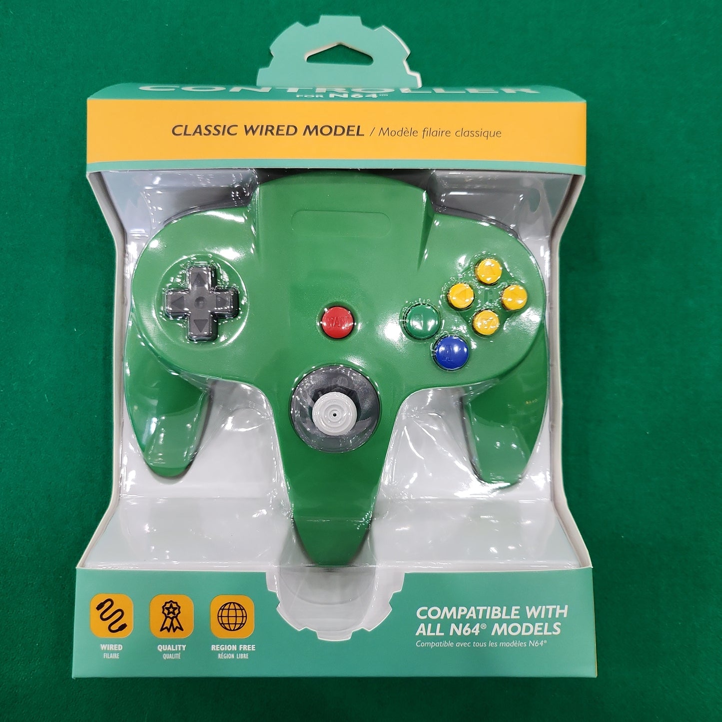 Tomei n64 controller green