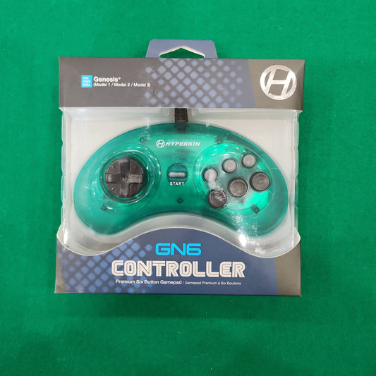 Gn6 premium sega genesis controller green