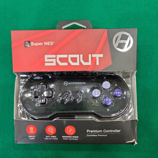 Scout snes premium controller space black