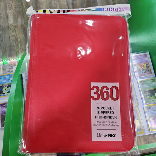 Ultra pro vivid pro 9 pocket binder red