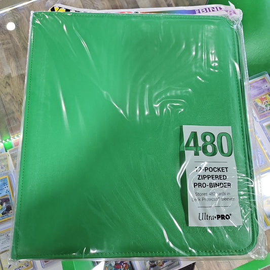 Ultra pro vivid pro 12 pocket binder green