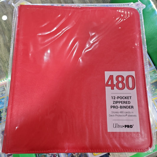 Ultra pro vivid pro 12 pocket binder red