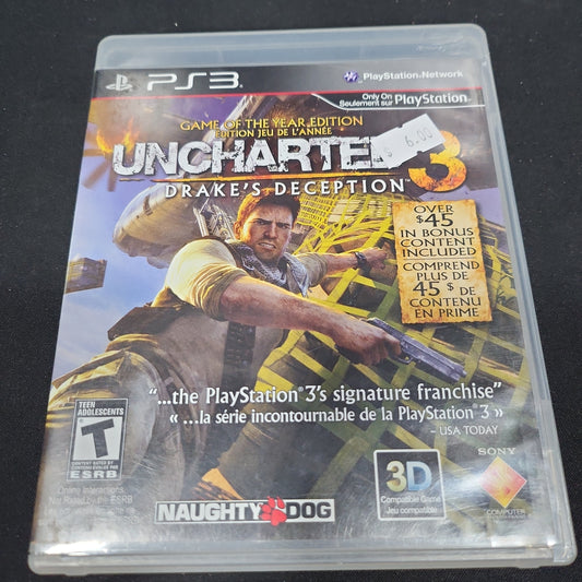 Uncharted 3 drakes deception goty edition ps3