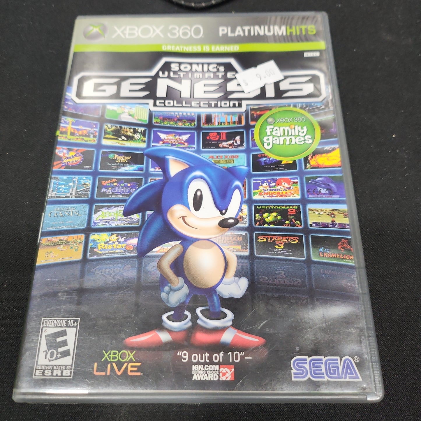 Sonics ultimate genesis collection platinum hits xbox360