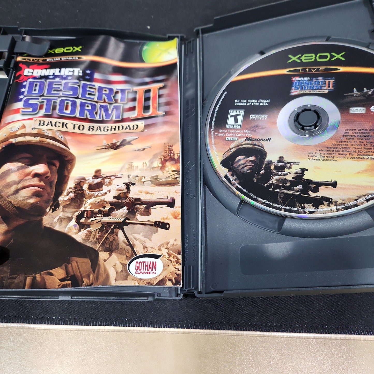 Conflict desert storm 2 xbox (manual and game)