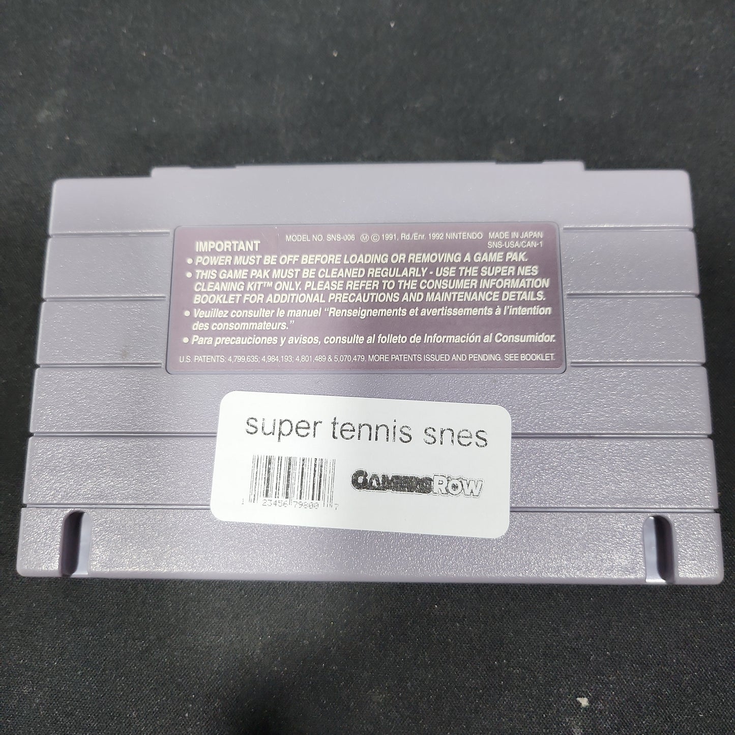 Super tennis snes