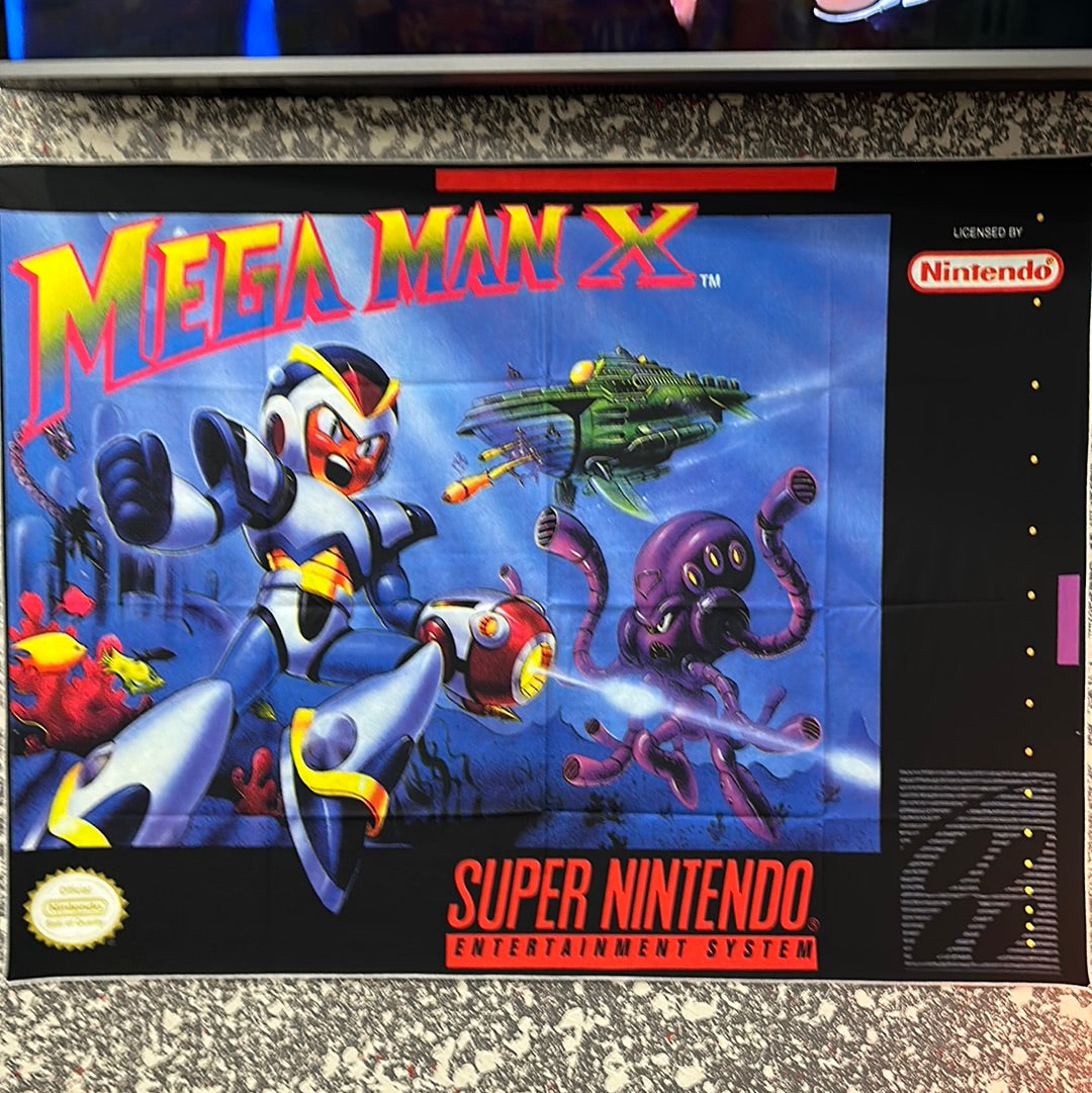 Mega Man X SNES 2'x3' Tapestry