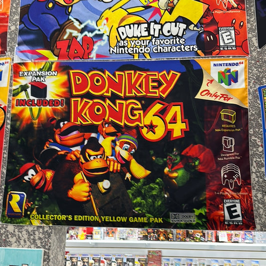 Donkey Kong N64 Box Art Tapestry