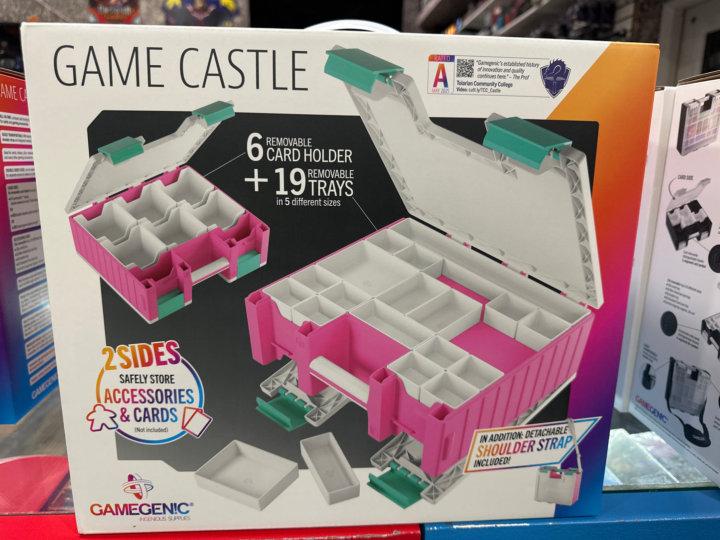 Pink White Teal Game Castle