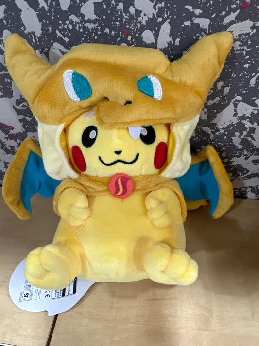 Pikachu Plushie with Charizard Coat