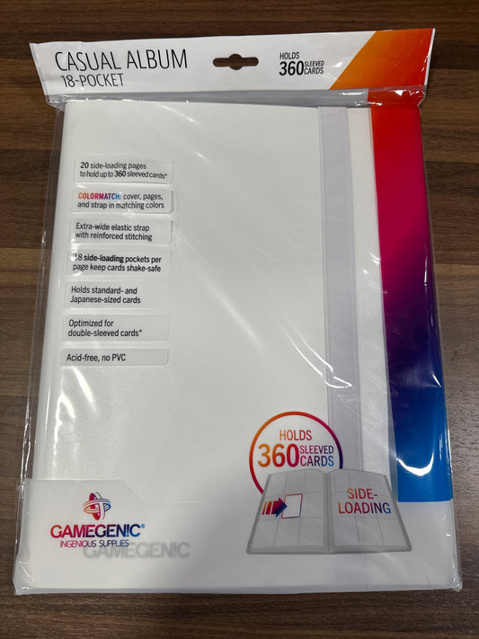 White 18 Pocket Binder