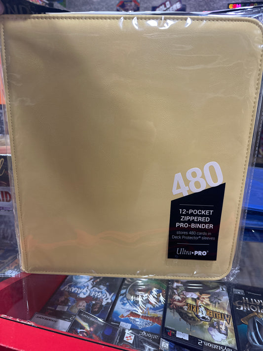 Yellow Zippered Binder 480 slots