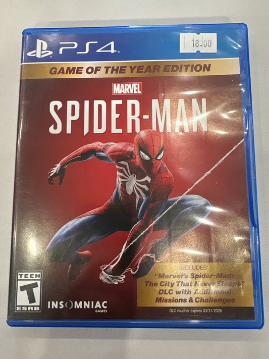 Spider man Game of the Year Edition