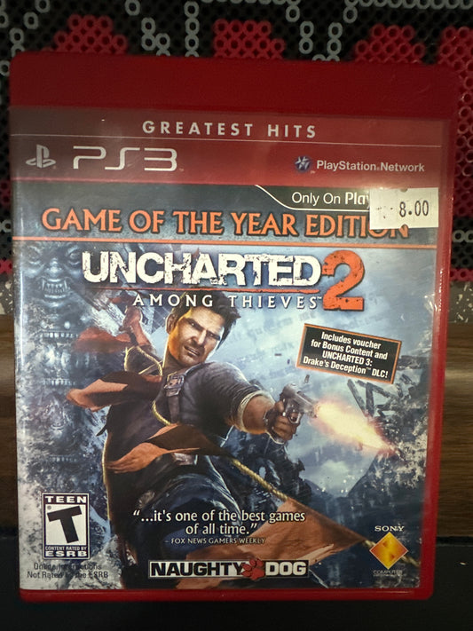 Uncharted 2 goty greatest hits ps3